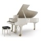 Steinway & Sons Modèle C-227 - Piano 3/4 de queue blanc brillant