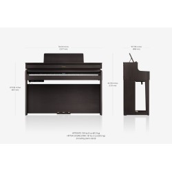 Piano Roland HP704 - Nouveau piano numérique Roland HP série 7