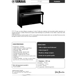 YAMAHA P121  - piano droit