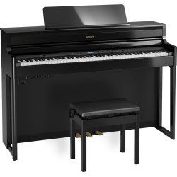 Roland HP704 noir brillant - Piano numérique