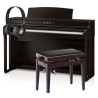 Pack piano numérique KAWAI CA501 avec une banquette et un casque.