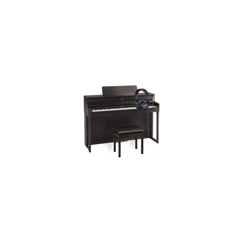 Piano numérique Roland HP704 en version pack avec banquette et casque