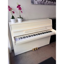 Piano droit d'occasion Samick JS043 blanc brillant