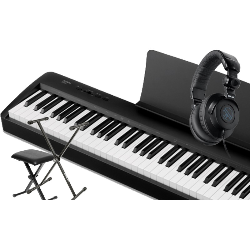 Pack comprenant un piano numérique KAWAI ES60, un stand, une banquette pliable et un casque QUICK LOCK